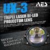 BILED UX-3 TRIPLE LASER 3"